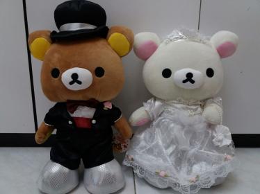 結婚兔仔公仔白色款