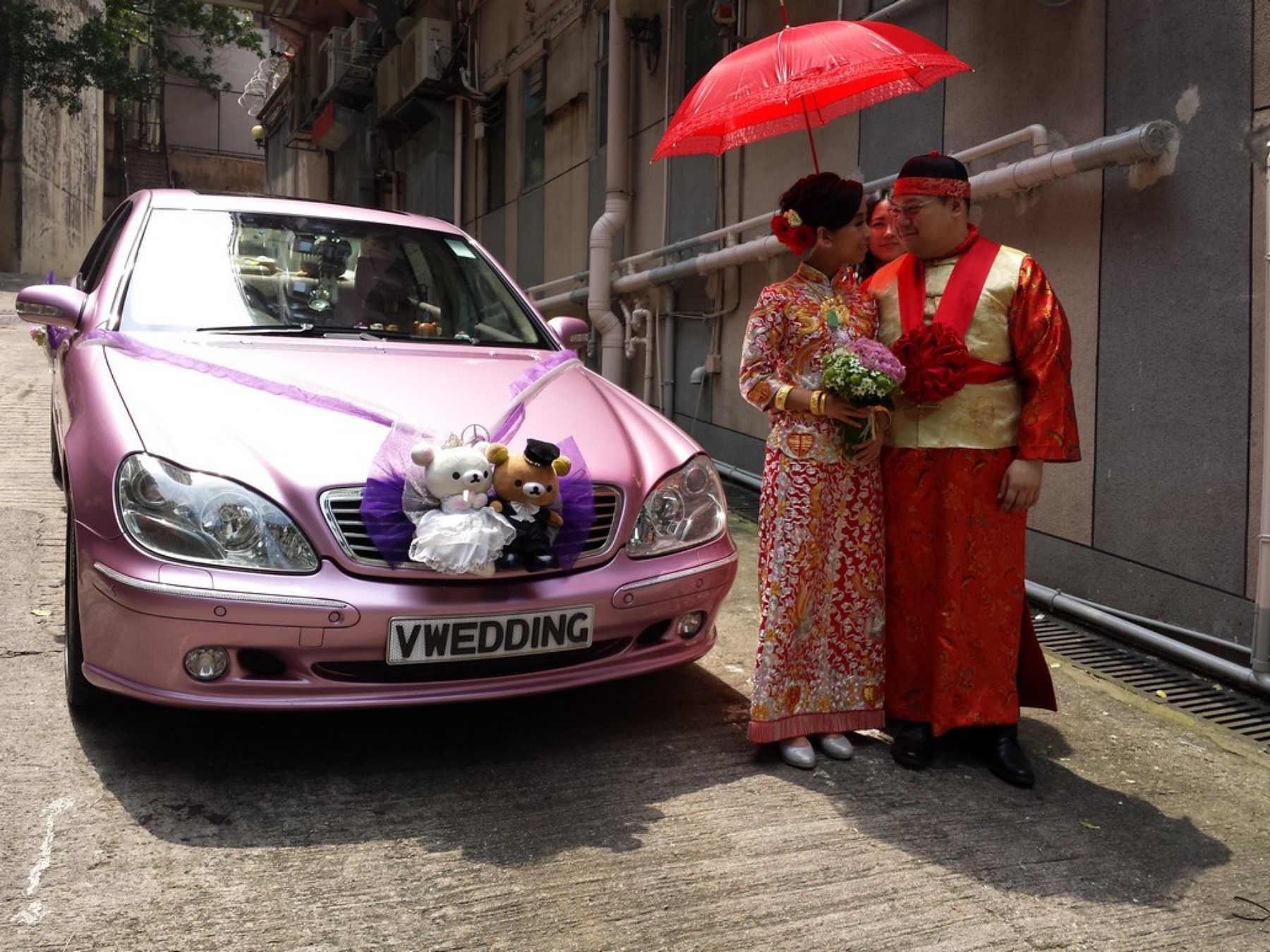 早上出車結婚花車實照
