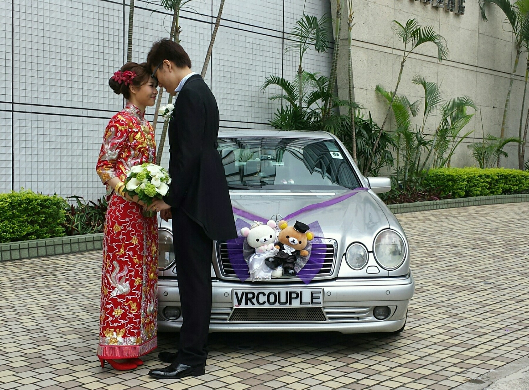 酒店大門結婚花車落客實照